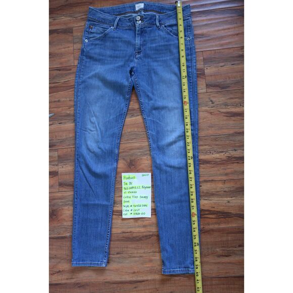 Hudson Women’s Collin Flap Skinny Jeans – Size 31 (Style NW422DMS, Color LVLY) - Picture 6 of 7